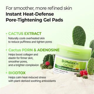 Dr Melaxin - Cactox Pore Relief Jelly Toner Pad 60ea
