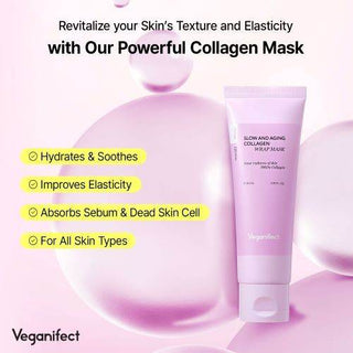 Veganifect - Slow and Aging Collagen Wrap Mask 80ml + Brush - Koreabe