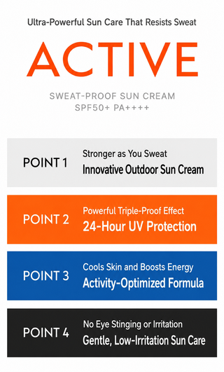 Obge - Active Sweat Proof Sun Cream 50ml