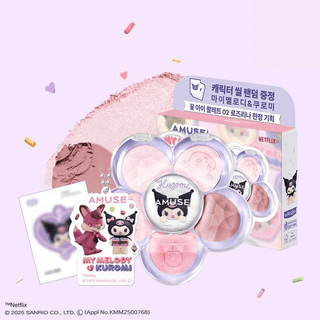 Amuse - Flora Eye Palette (My Melody X Kuromi) - 2 types - Koreabe