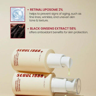 K Secret Seoul 1988 - Retinal Liposome 2% + Black Ginseng 30ml - Koreabe