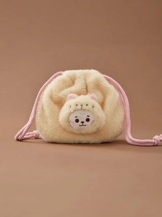 BT21 - More Fluffy Face Plush String Pouch - Koreabe