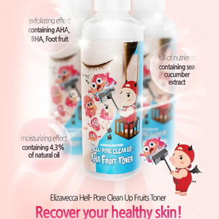 Elizavecca - Hell Pore Clean Up AHA Fruit Toner 200ml