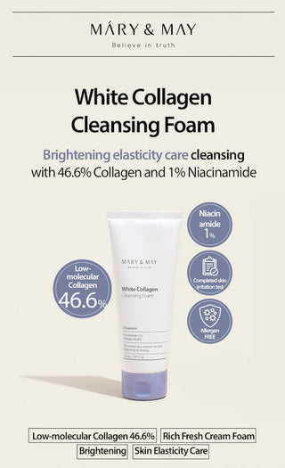 Mary & May - White Collagen Cleansing Foam 150ml