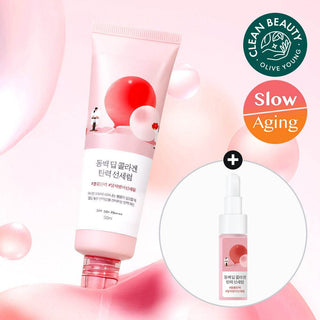 Round Lab - Camellia Deep Collagen Firming Sun Serum Set SPF50+ PA++++ 50ml - Koreabe