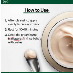 Dr.G - Black Snail PDRN Booster Cream Mask 50ml