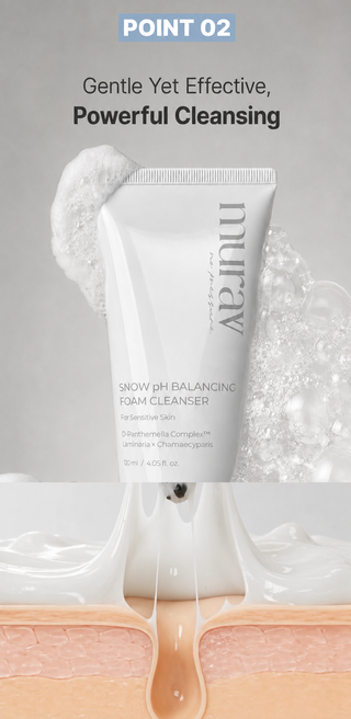 Murav - Snow pH Balancing Foam Cleanser 120ml