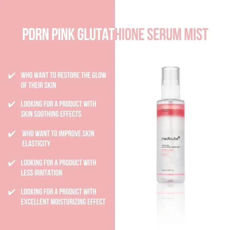 Medicube PDRN Pink Glutathione Serum Mist 100 ml Medicube PDRN Pink Glutathione Serum Mist 100 ml