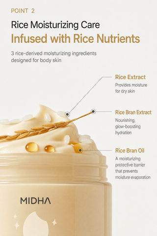 Midha - Rice Body Butter 500ml