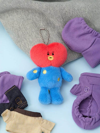 BT21 - TATA Petit Closet Plush Doll Keyring - Koreabe