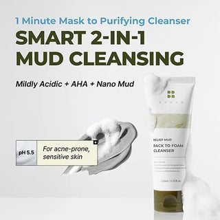BRMUD - Recovery Mud Pack To Foam Cleanser 110ml