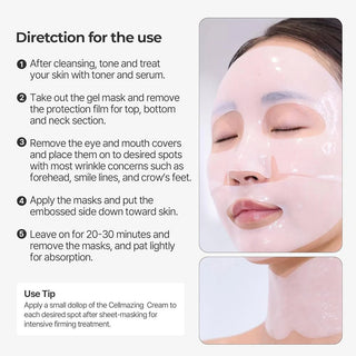 Torriden - Cellmazing Firming Gel Mask Face + Neck 4pcs