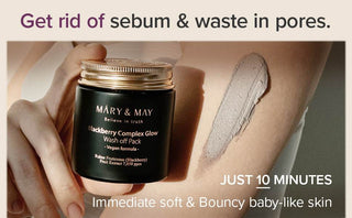 Mary&May - Blackberry Complex Glow Wash Off Pack 125g - Koreabe