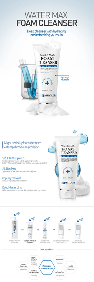 Histolab - Water Max Foam Cleanser 200ml