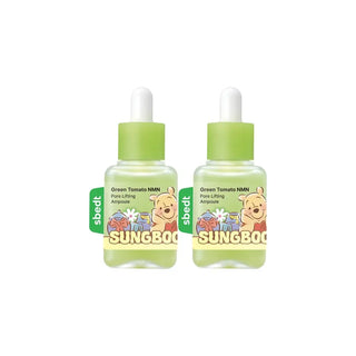 Sungboon Editor - Green Tomato NMN Pore Lifting Ampoule 40ml*2 (Winnie The Pooh Ver)