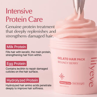 Lilyeve - Gelato Hair Pack Bouncy Berry 200ml