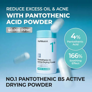 Numbuzin - Pantothenic B5 Active Drying Powder 40,000 PPM Serum Blemish 7g - Koreabe