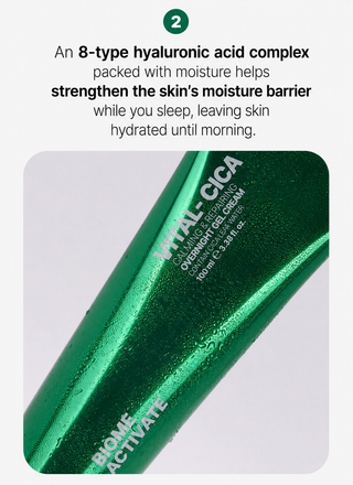 Biome Activate - Vital Cica Overnight Gel Cream 100ml