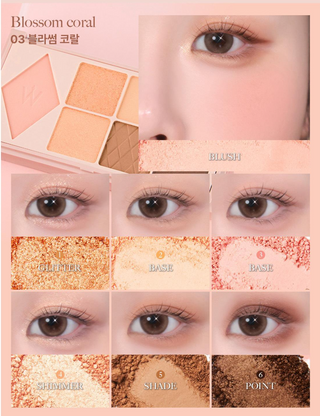 Wonjungyo - W Daily Mood Up Palette - 3 Colors