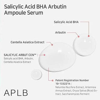 APLB - Salicylic Acid BHA Arbutin Ampoule Serum 40ml x 2 - Koreabe