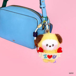BT21 minini doll key ring [Allover / I LOVE YOU] - CHIMMY - Koreabe