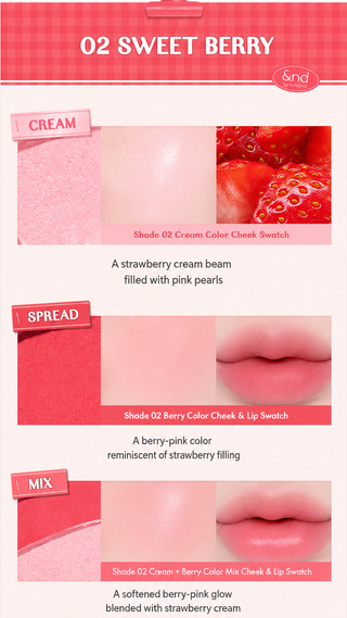 Romand - Dorayaki Lip Cheek - 3 Options