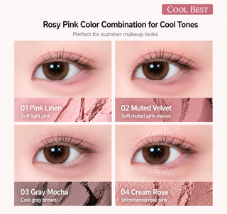 Lummir - Touch On Eyes Shadow Palette - 4 Colors