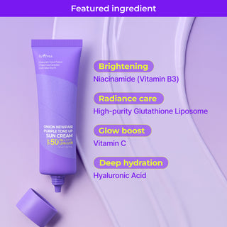 Isntree - Onion Newpair Purple Tone Up Sun Cream SPF50+ PA++++ 50ml