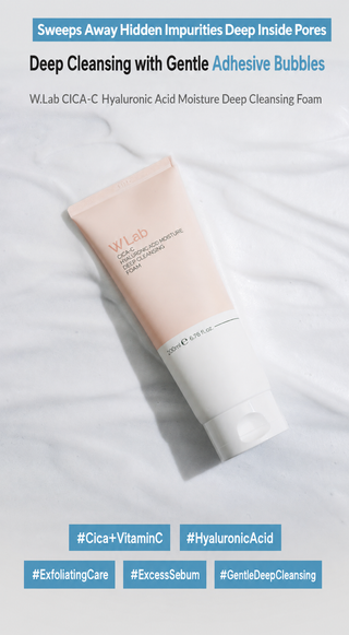 W Lab - Cica C Hyaluronic Moisture Cleansing Foam 200ml
