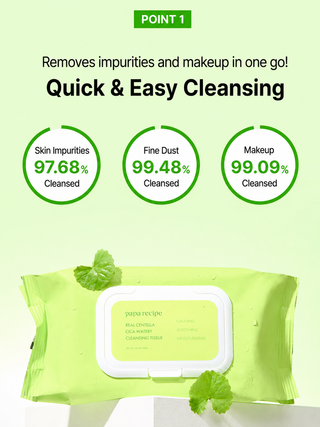 Papa Recipe - Real Centella Cica Watery Cleansing Tissue 100ea