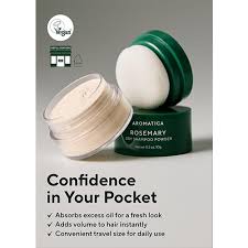 Aromatica - Rosemary Dry Shampoo Powder 10ml