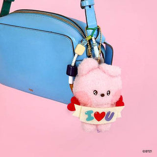 BT21 minini doll key ring [Allover / I LOVE YOU] - COOKY - Koreabe