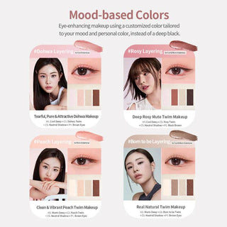 Heart Percent - Dote On Mood Contour Eye Liner Slim - 9 Colors - Koreabe
