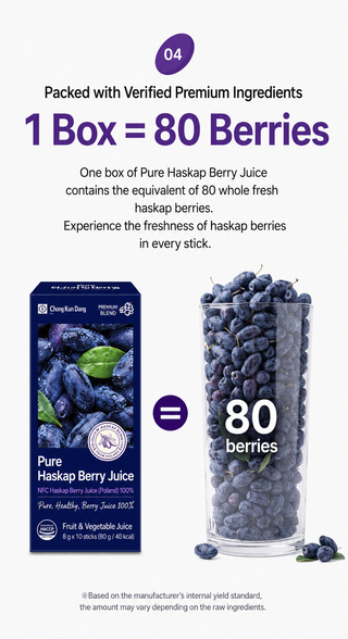Chong Kun Dang - Pure Haskap Berry Juice 10ea x 8g