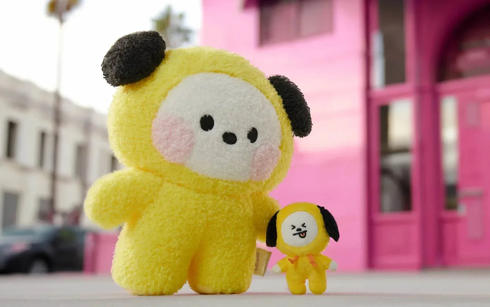 BT21 - CHIMMY Minini Big & Tiny Standing Doll – Koreabe BT21 - CHIMMY Minini Big & Tiny Standing Doll – Koreabe