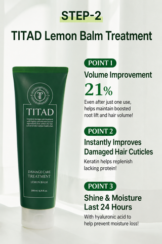 TITAD - Volumizing Shampoo 400ml + Damage Care Treatment 200ml