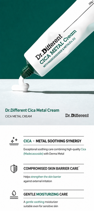 Dr Different - Cica Metal Cream 50ml
