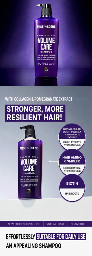 Mise En Scene - Volume Care Purple Shampoo 1000ml