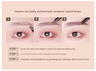 WakeMake - Natural Hard Brow Pencil 1+1 - 5 Colors - Koreabe