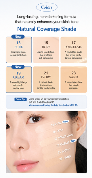 Hince - Second Skin Mesh Matte Cushion + Refill - 4 Colors