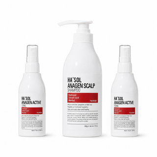 Hasol - Anagen Scalp Shampoo 500ml + Anagen Active 100ml * 3