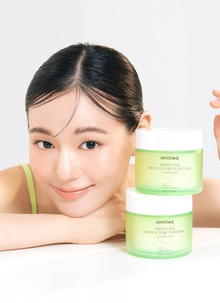 Omitted - Fresh Lime Dewy & Pore Purifying Toner Pad 70ea - Koreabe