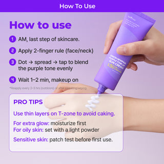 Isntree - Onion Newpair Purple Tone Up Sun Cream SPF50+ PA++++ 50ml