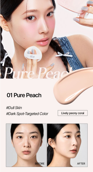 tfit - Base Fit Tone Up Sun Cushion SPF50+ PA++++ - 4 Colors