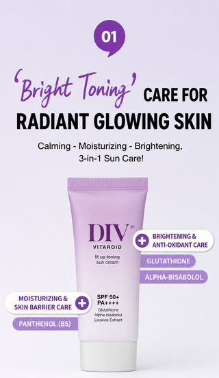 Cell Fusion C - DIV Vitaroid Lit Up Toning Sun Cream SPF50+ PA++++ 50ml