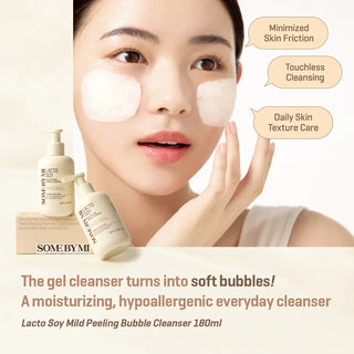 Somebymi - Lacto Soy Mild Peeling Bubble Cleanser 180ml