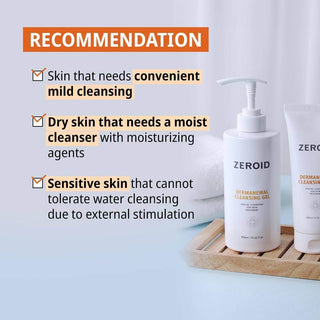 Zeroid - Dermanewal Cleansing Gel 200ml - Koreabe