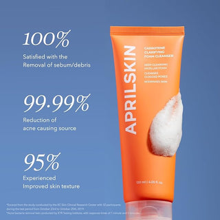 Aprilskin - Real Carrotene Acne Foam Cleanser 120ml