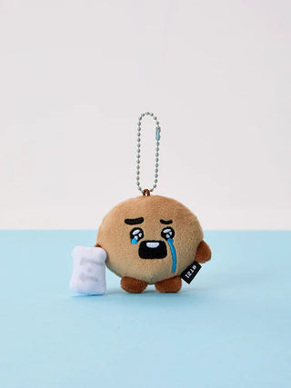 BT21 - Today's Face Teardrop Plush Keyring - Koreabe