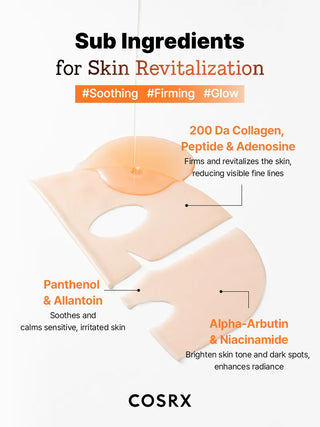 COSRX - 5PDRN Hyaluronic Acid Vital Hydrating Hydrogel Mask 3ea